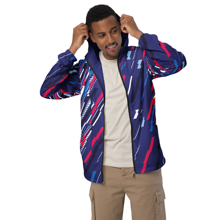 Men’s Windbreaker - Purple-Pink Rain