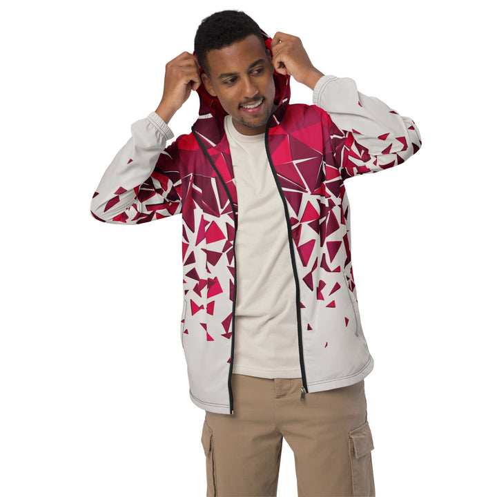 Men’s Windbreaker - White-Red Fall