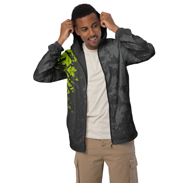 Men’s Windbreaker - Grey-Green Street