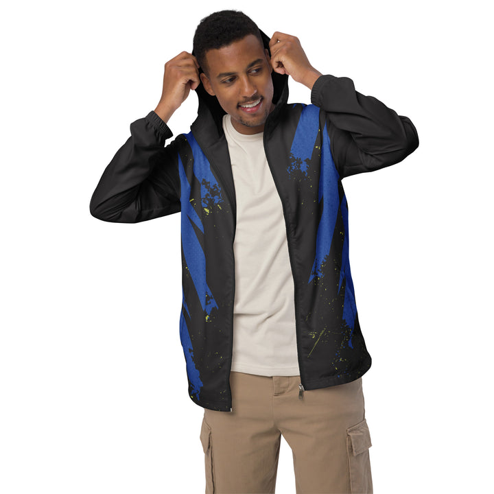 Men’s Windbreaker - Black-Blue Suit