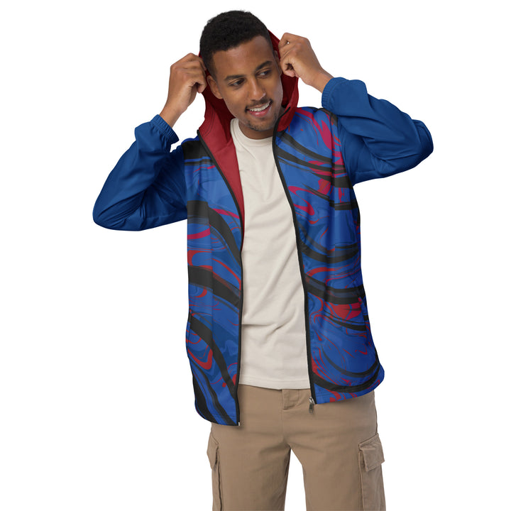 Men’s Windbreaker - Blue-Red Away