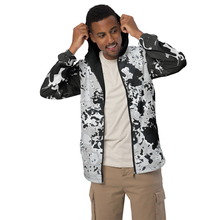 Men’s Windbreaker - Grey-Black Comb