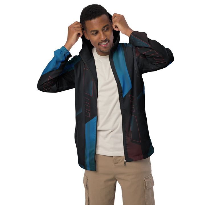 Men’s Windbreaker - Black-Blue Future