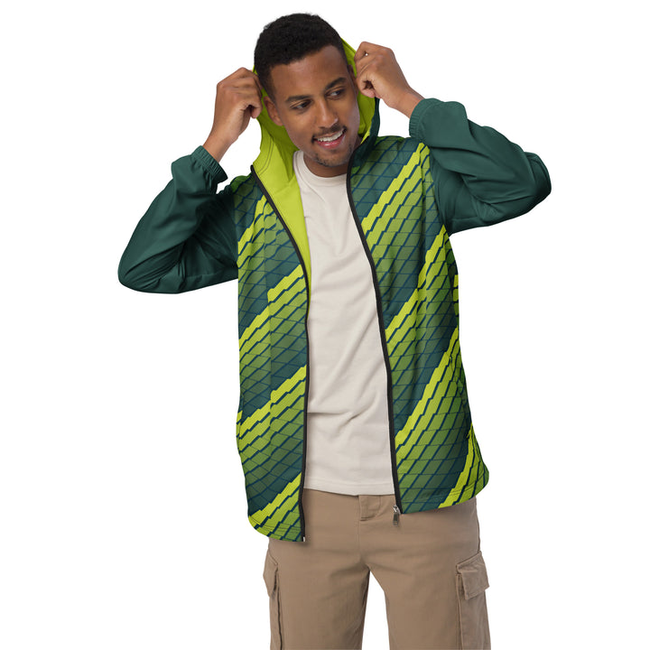 Men’s Windbreaker - Green-Yellow Rise