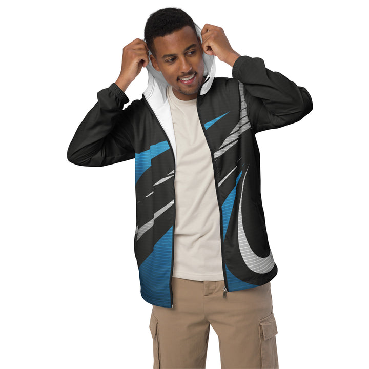 Men’s Windbreaker - Black-Blue Swing