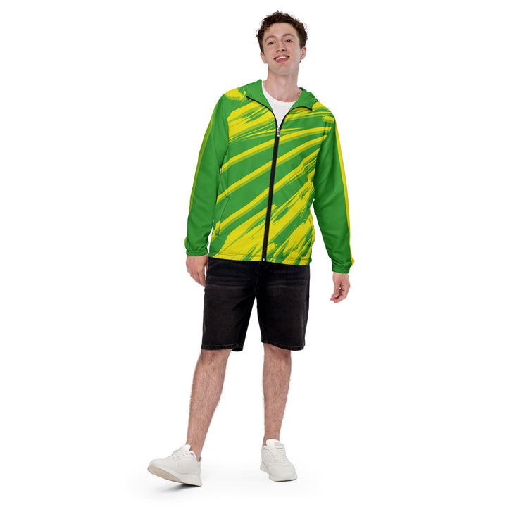 Men’s Windbreaker - Green-Yellow Explosion