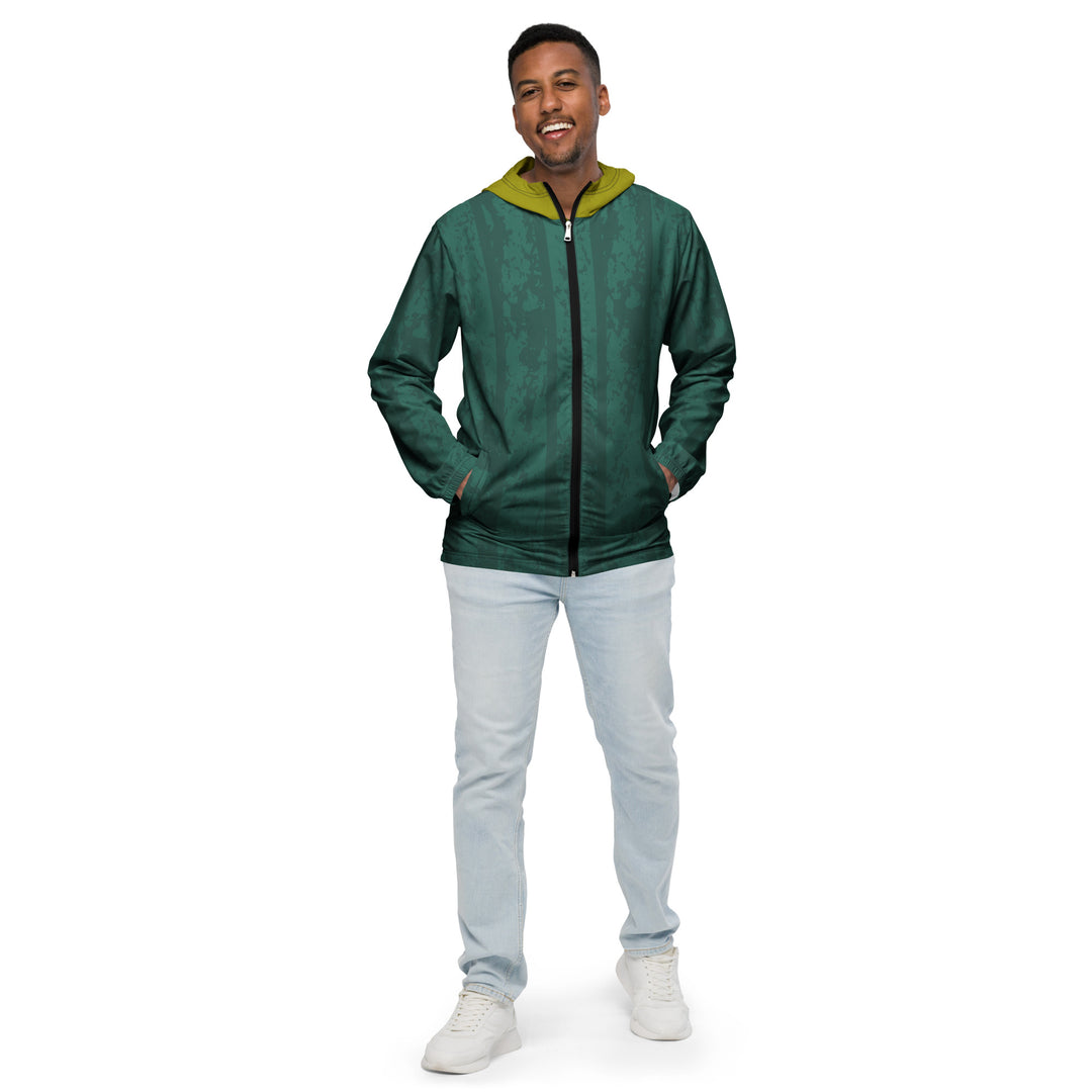 Men’s Windbreaker - Green Bar