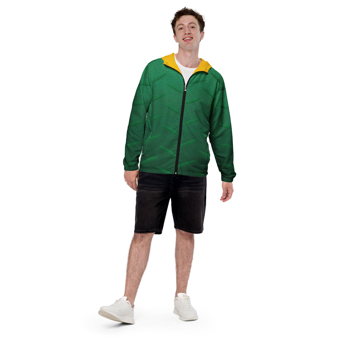 Men’s Windbreaker - Green-Yellow Metal