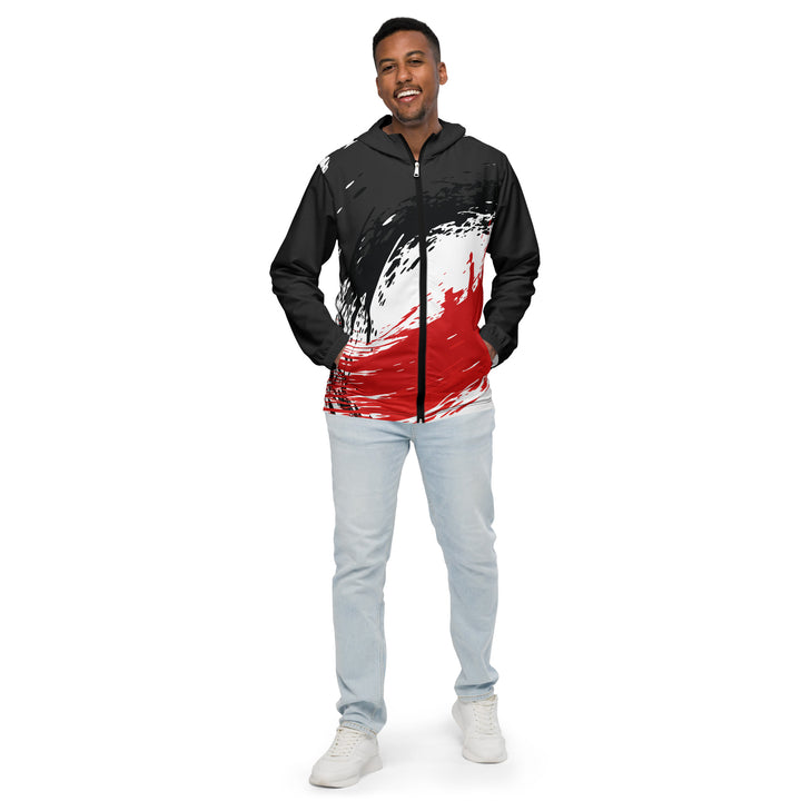 Men’s Windbreaker - White-Red Fusion