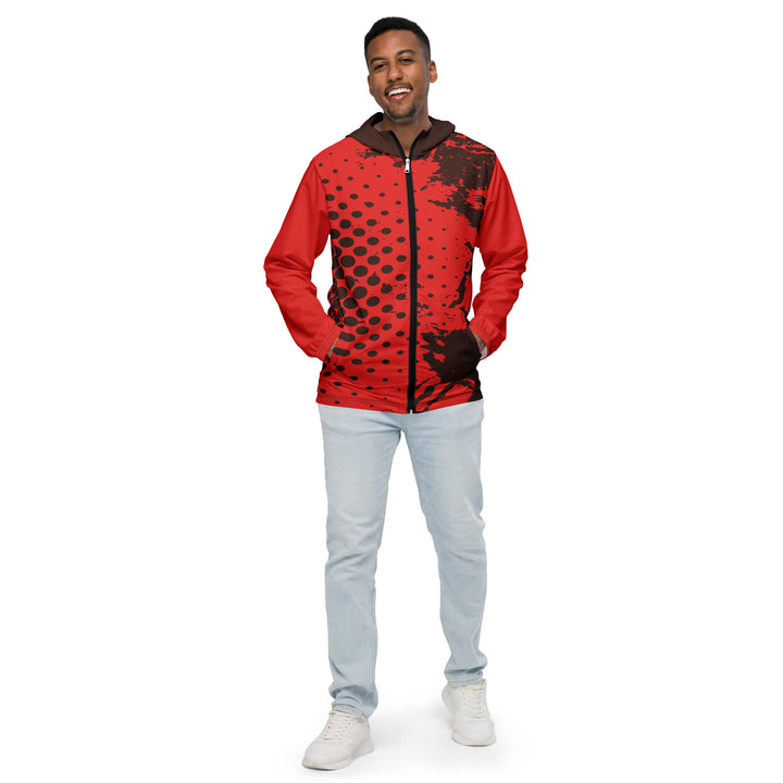 Men’s Windbreaker - Red Dots