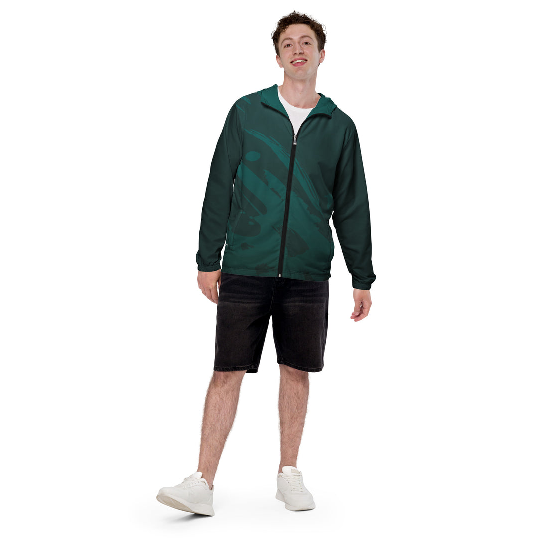 Men’s Windbreaker - Green Skull