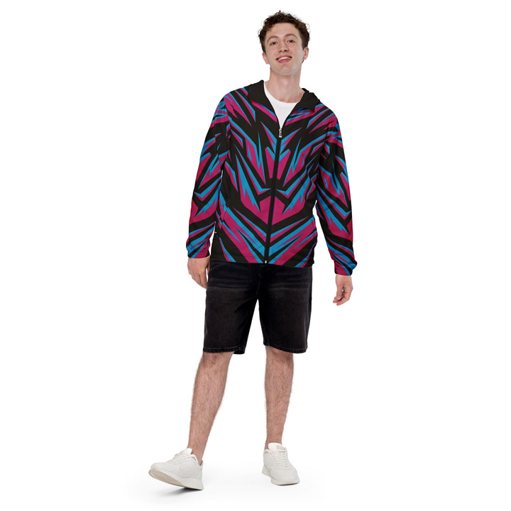 Men’s Windbreaker - Black-Pink Transform