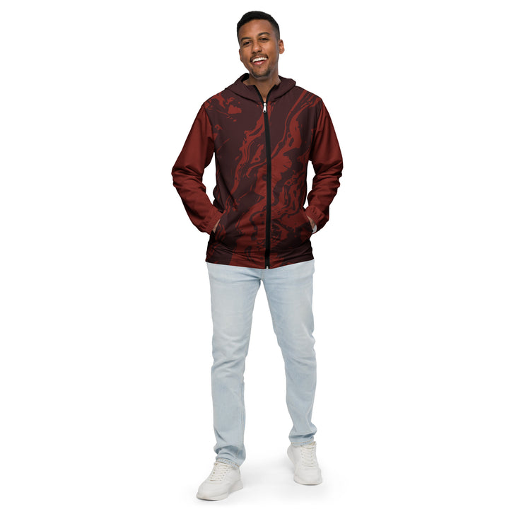 Men’s Windbreaker - Red Eruption