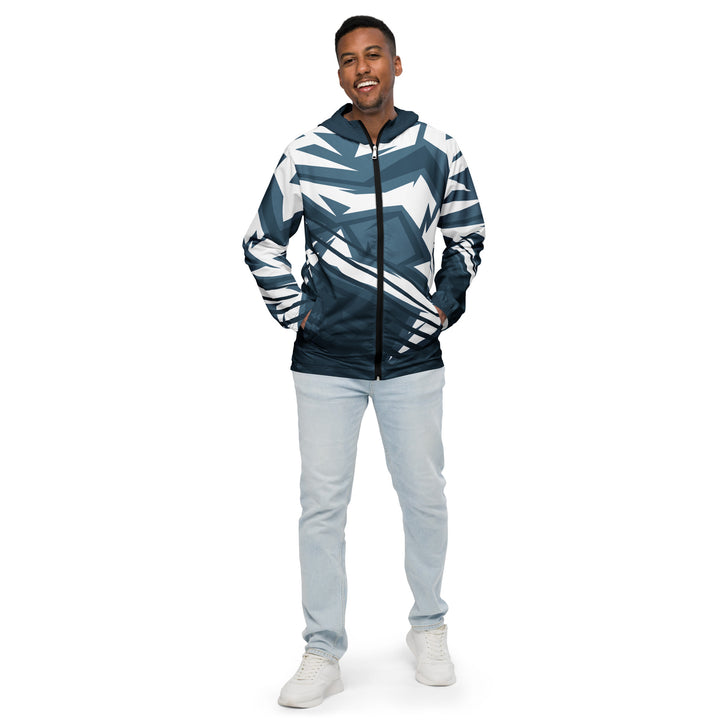 Men’s Windbreaker - Blue-White Sharp