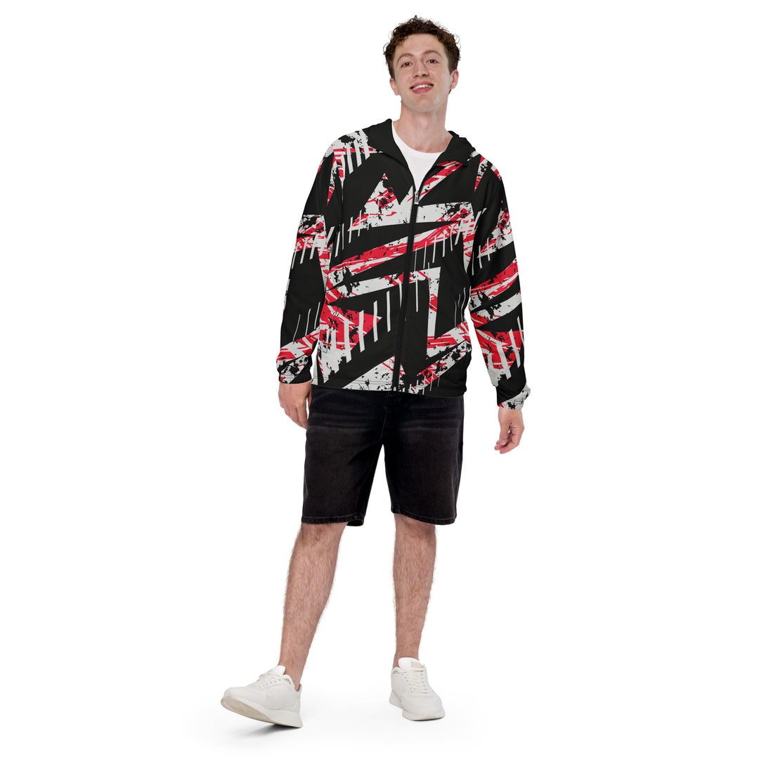 Men’s Windbreaker - Black-White Trace