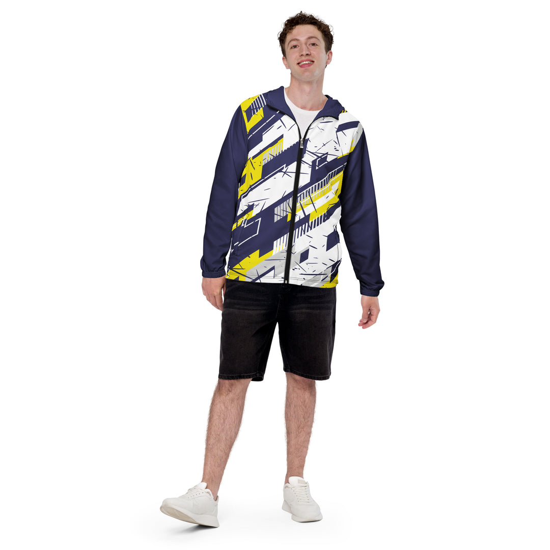 Men’s Windbreaker - White-Purple Track