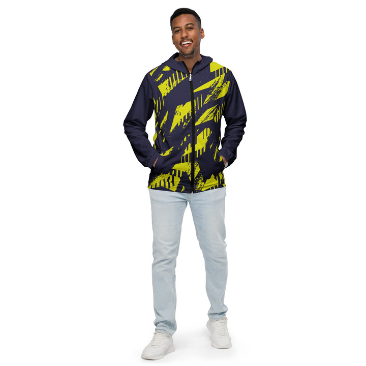 Men’s Windbreaker - Purple-Yellow Track