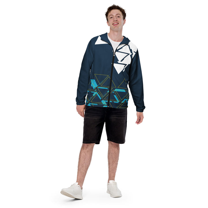 Men’s Windbreaker - Blue-White Agent