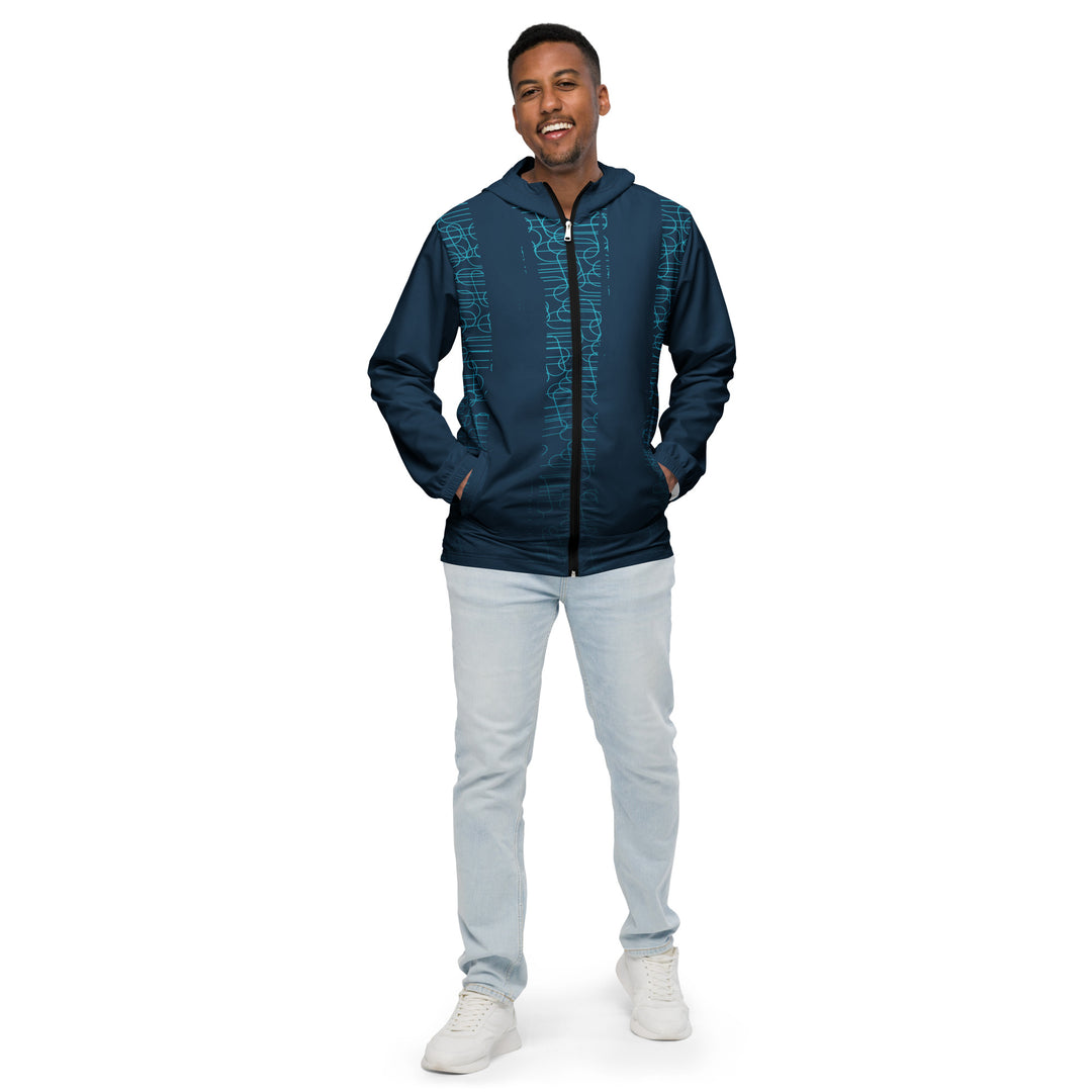 Men’s Windbreaker - Blue-Turquoise Doddle