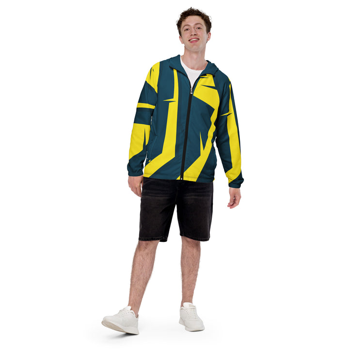 Men’s Windbreaker - Blue-Yellow Room