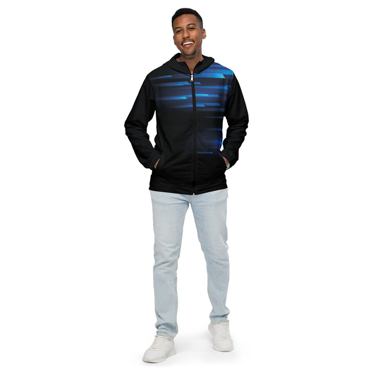 Men’s Windbreaker - Black-Blue Speed