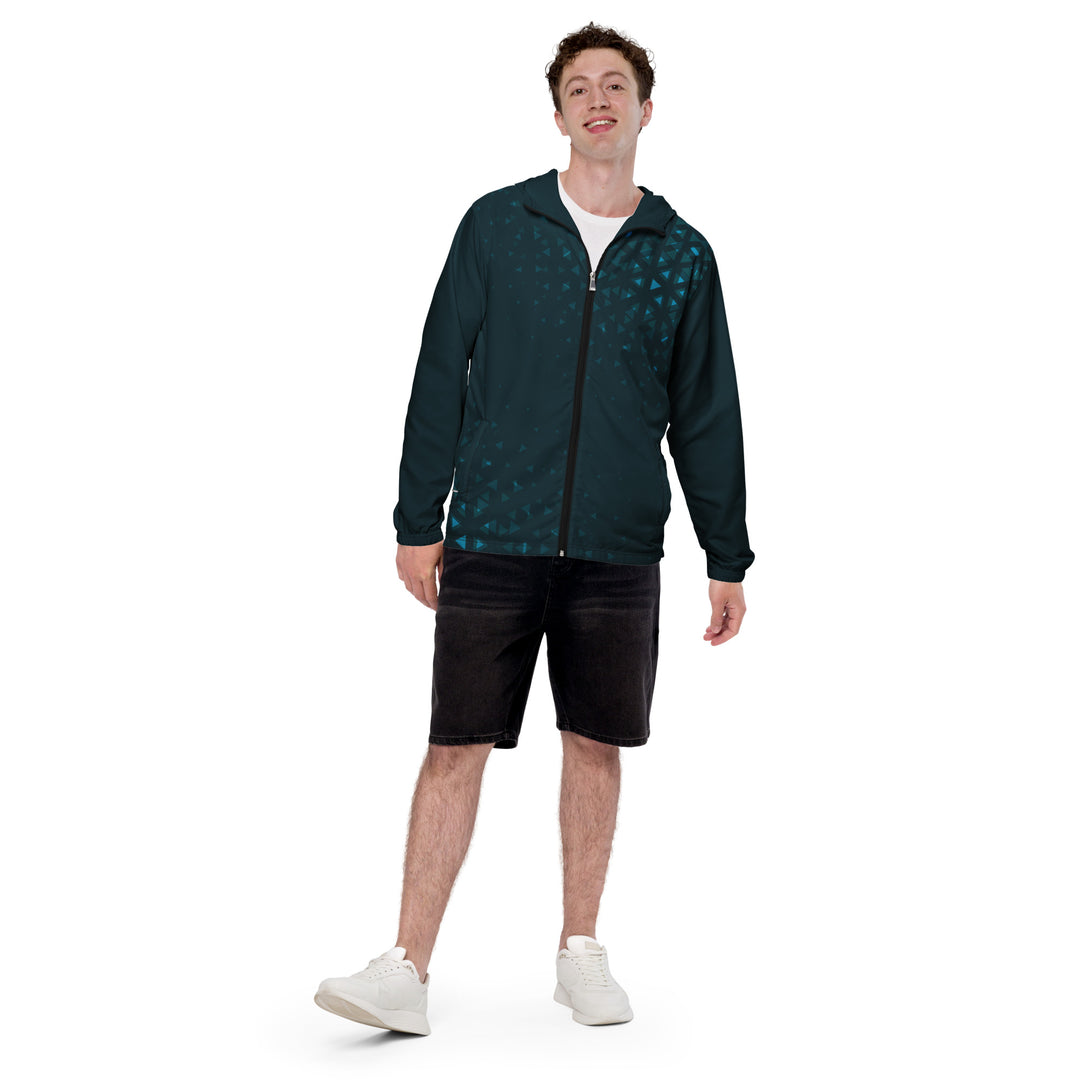 Men’s Windbreaker - Turquoise Shrink