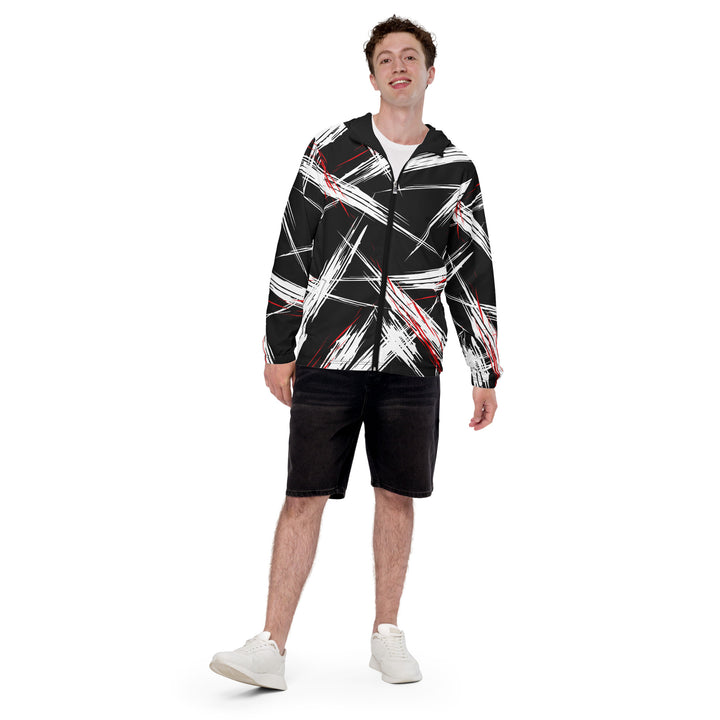 Men’s Windbreaker - Black-White Chaos