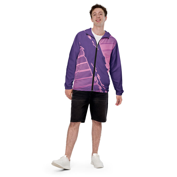 Men’s Windbreaker - Purple Tear