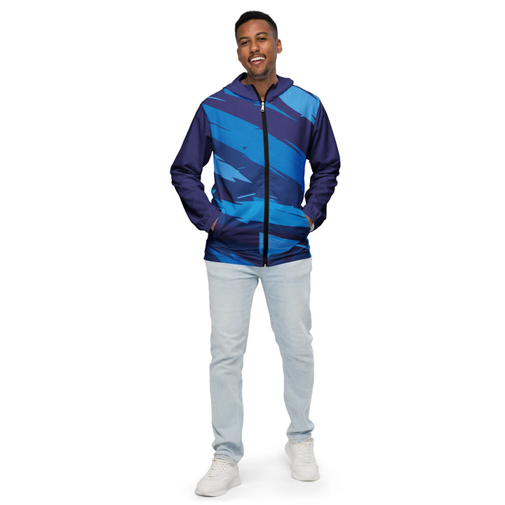 Men’s Windbreaker - Blue-Purple Sharp