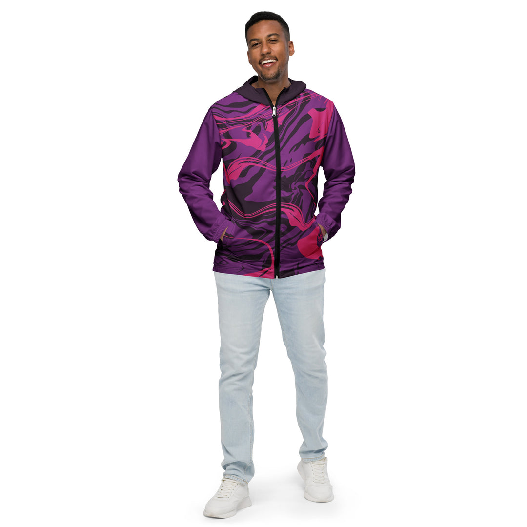 Men’s Windbreaker - Purple-Pink Smoke