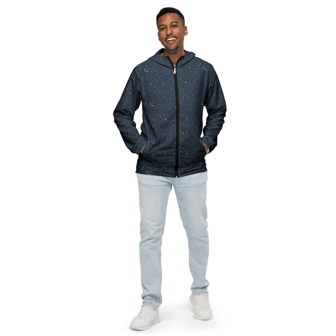 Men’s Windbreaker - Blue Grains