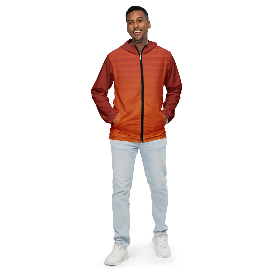 Men’s Windbreaker - Orange-Red Fade