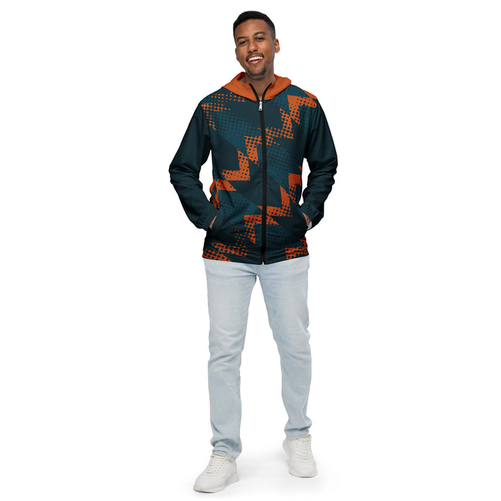 Men’s Windbreaker - Blue-Orange Trend