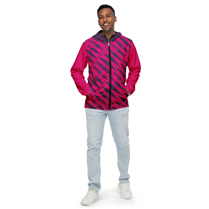 Men’s Windbreaker - Pink-Purple Diamond