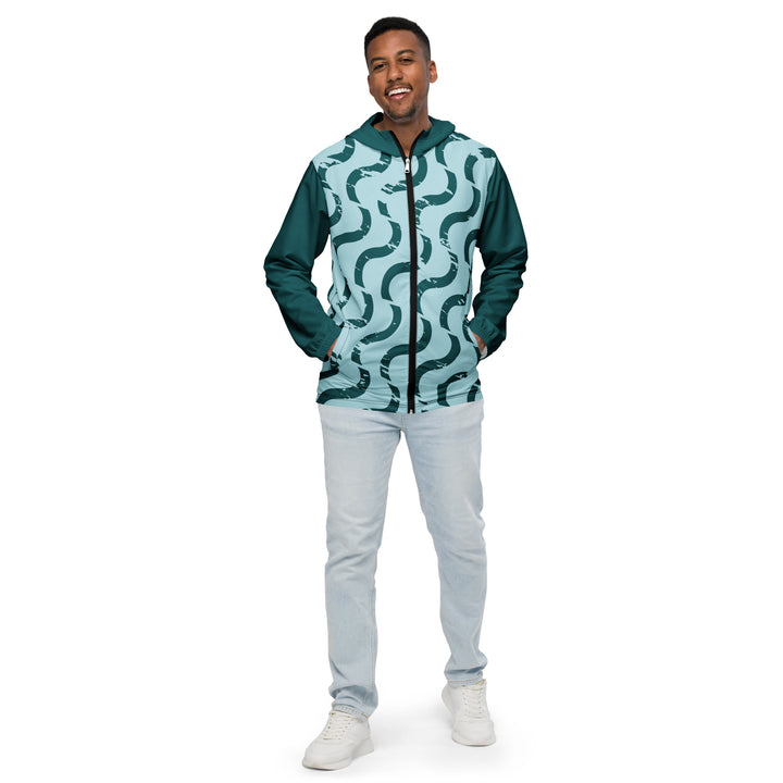 Men’s Windbreaker - Green Wave