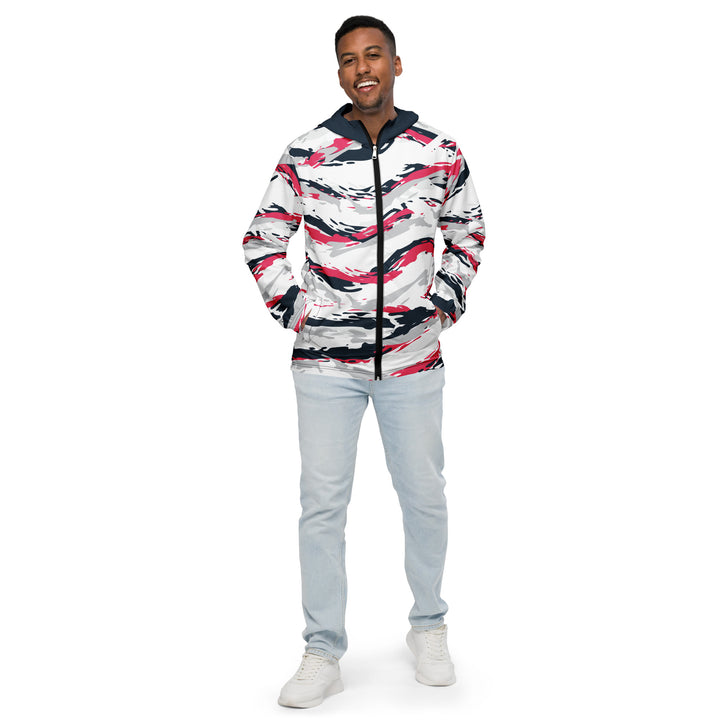 Men’s Windbreaker - White-Pink River