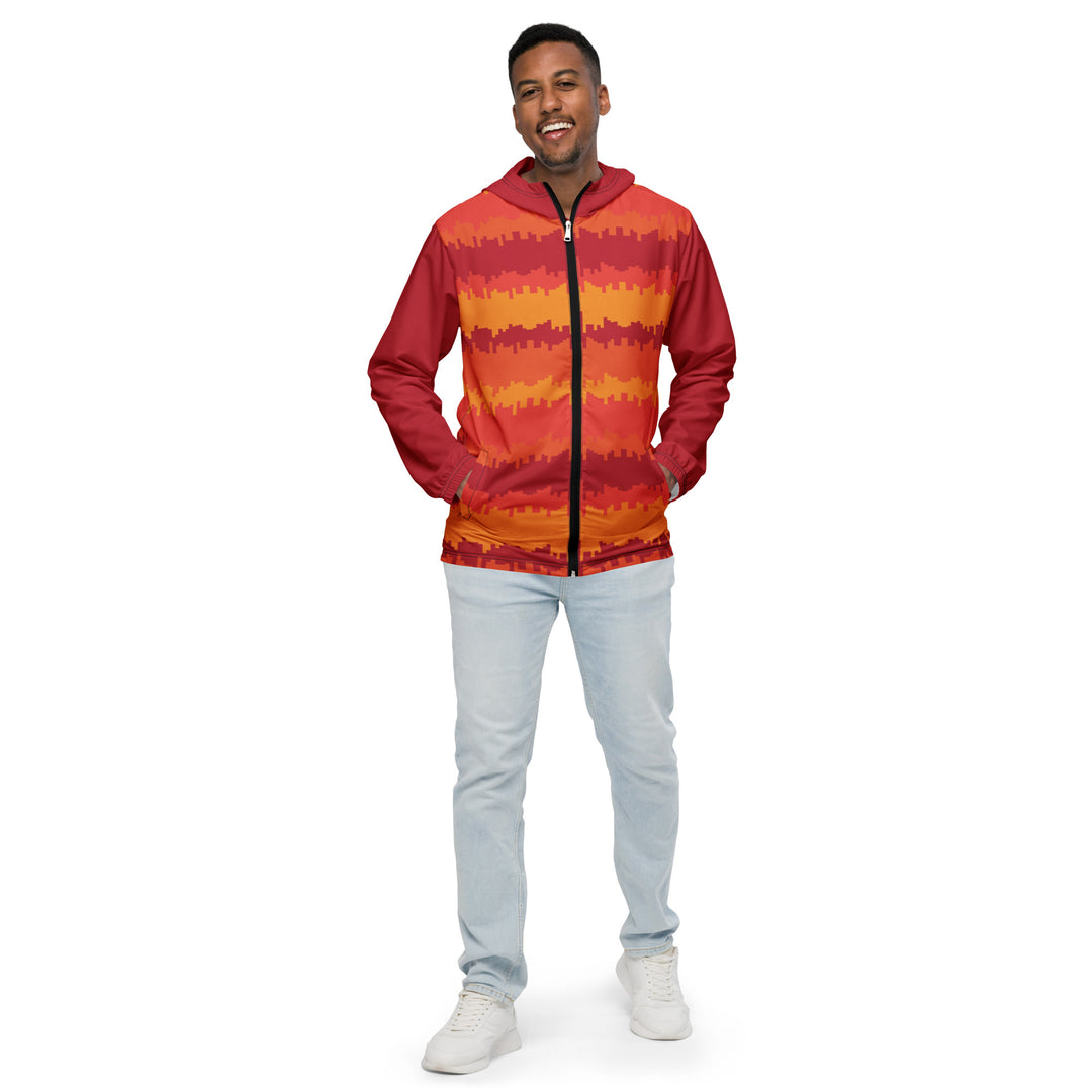 Men’s Windbreaker - Orange-Red Sunset