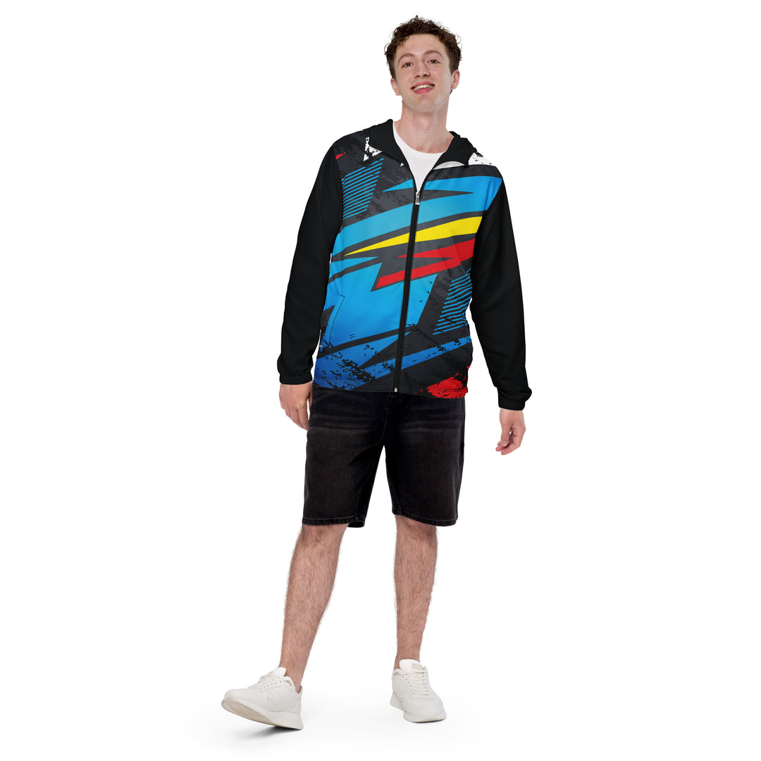 Men’s Windbreaker - Black-Blue Rapid