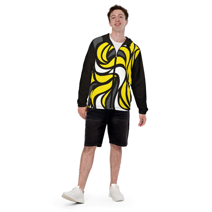 Men’s Windbreaker - Black-Yellow Dream