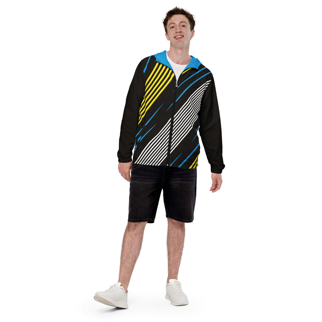 Men’s Windbreaker - Black-White Fast