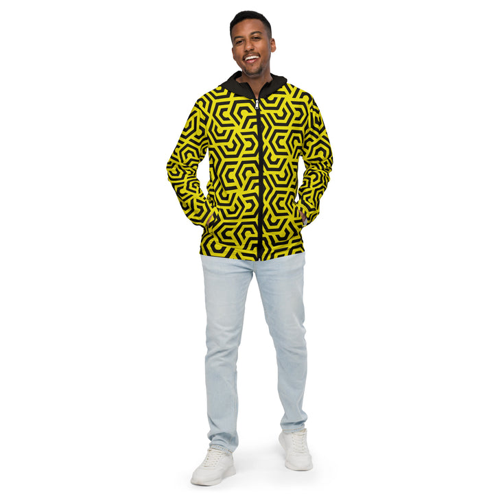 Men’s Windbreaker - Yellow-Black Turn