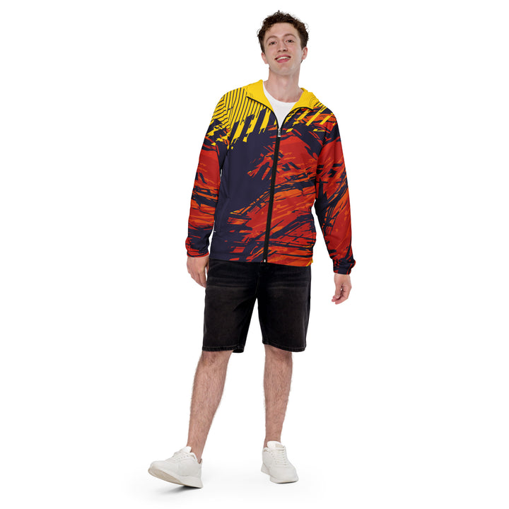 Men’s Windbreaker - Orange-Purple Soul