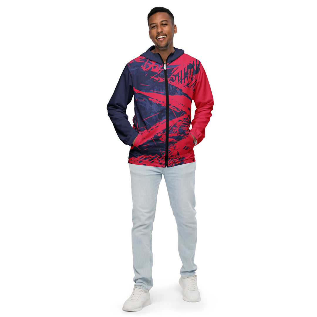 Men’s Windbreaker - Purple-Pink Nerve