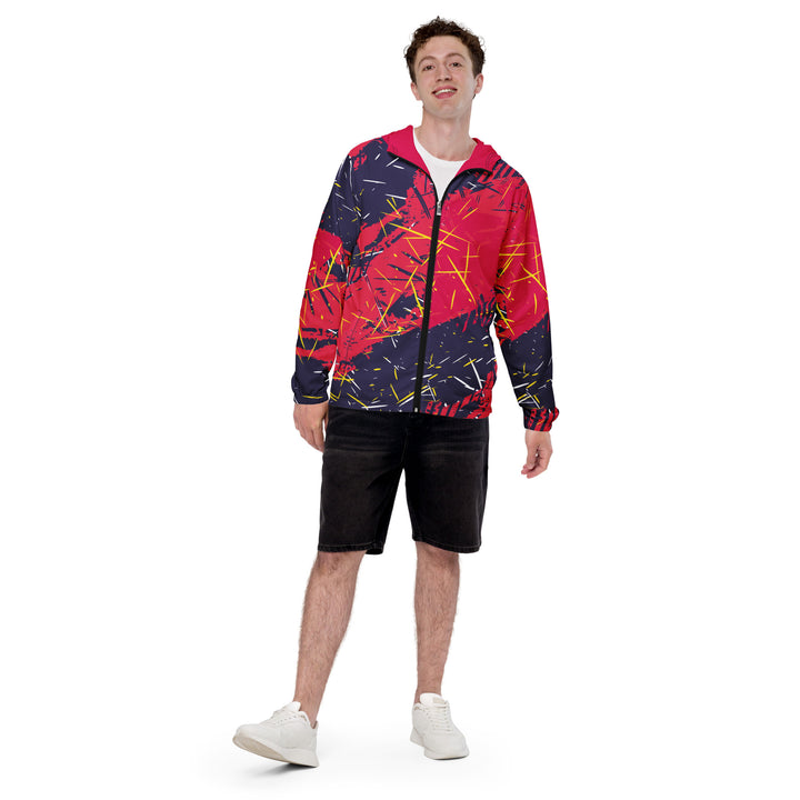 Men’s Windbreaker - Purple-Pink Blaze