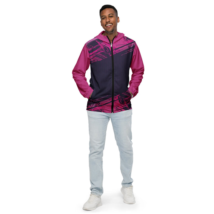 Men’s Windbreaker - Purple-Pink Escape