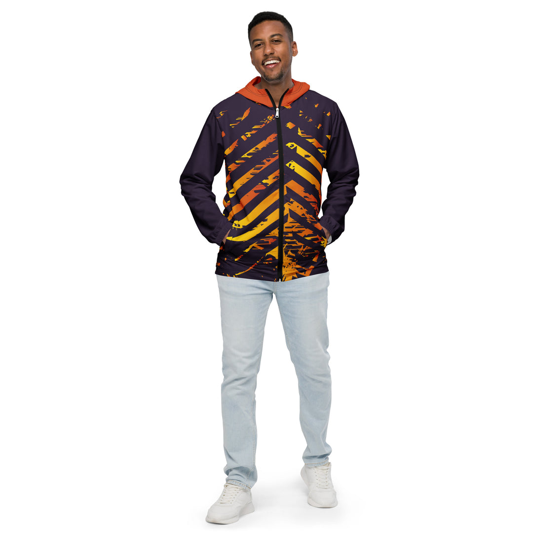 Men’s Windbreaker - Purple-Orange Order