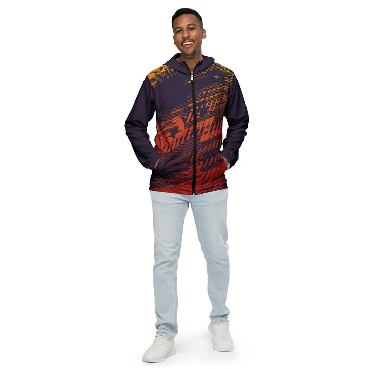 Men’s Windbreaker - Purple-Orange Ride