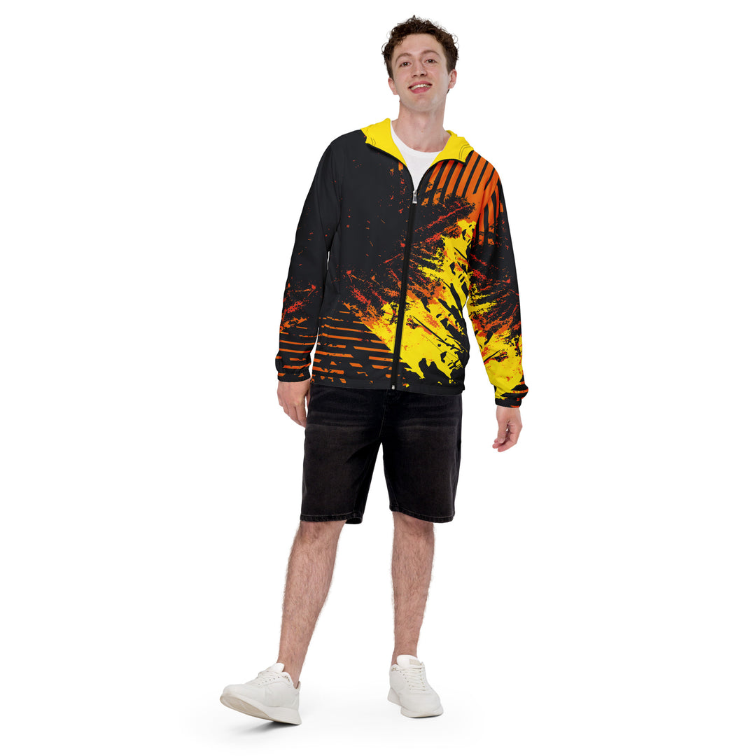 Men’s Windbreaker - Black-Yellow Walk