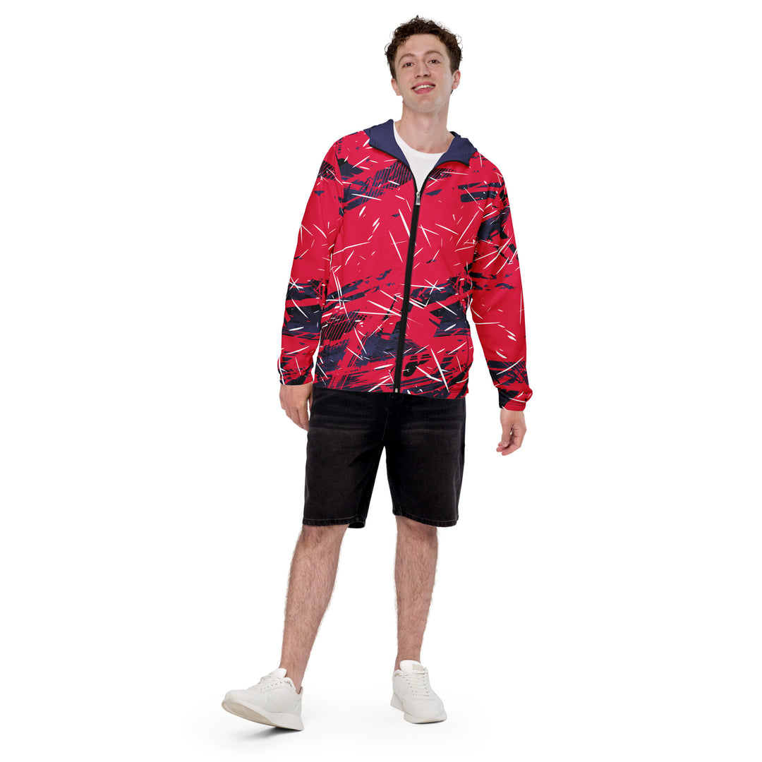 Men’s Windbreaker - Red-Purple Blaze