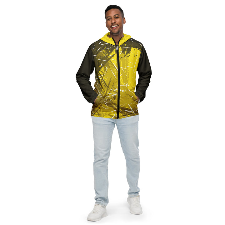 Men’s Windbreaker - Yellow-Black Blaze